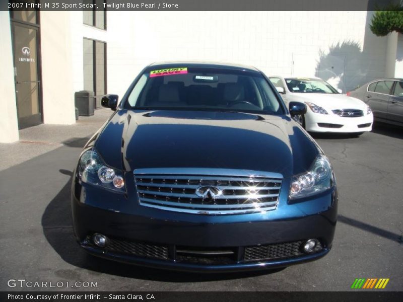 Twilight Blue Pearl / Stone 2007 Infiniti M 35 Sport Sedan