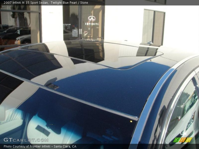 Twilight Blue Pearl / Stone 2007 Infiniti M 35 Sport Sedan