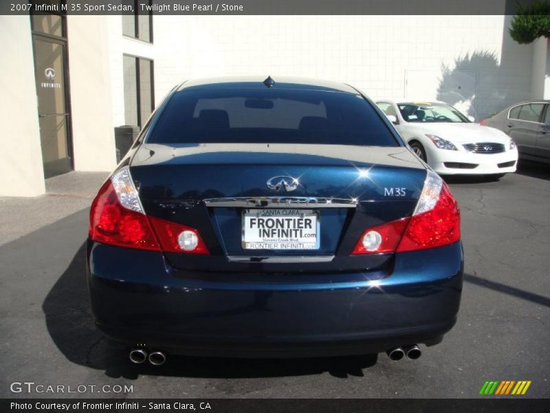 Twilight Blue Pearl / Stone 2007 Infiniti M 35 Sport Sedan