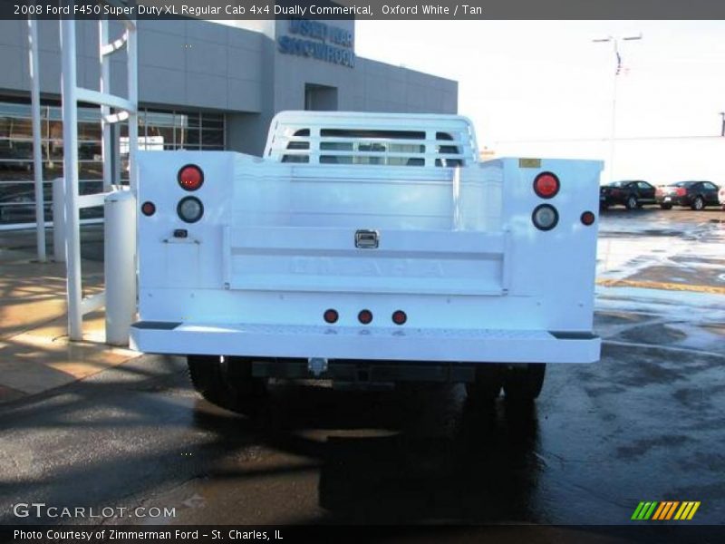 Oxford White / Tan 2008 Ford F450 Super Duty XL Regular Cab 4x4 Dually Commerical