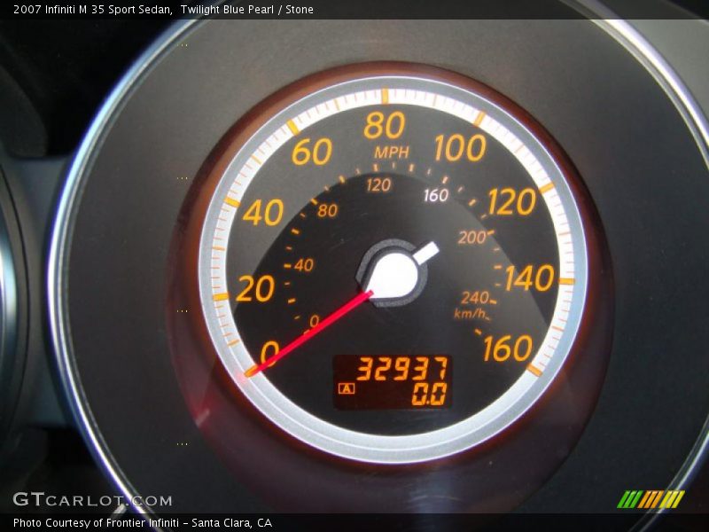 Twilight Blue Pearl / Stone 2007 Infiniti M 35 Sport Sedan