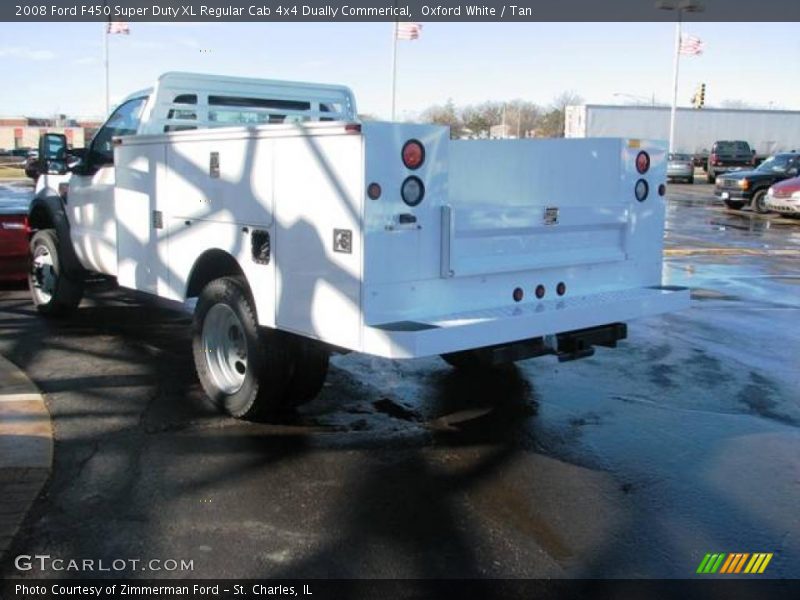 Oxford White / Tan 2008 Ford F450 Super Duty XL Regular Cab 4x4 Dually Commerical