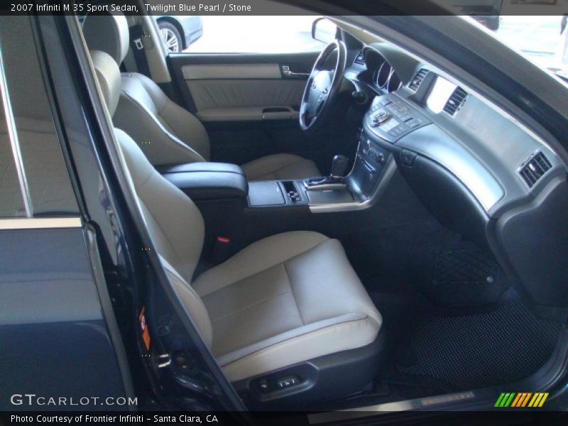 Twilight Blue Pearl / Stone 2007 Infiniti M 35 Sport Sedan