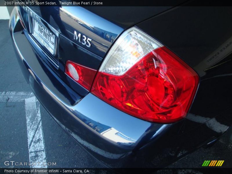 Twilight Blue Pearl / Stone 2007 Infiniti M 35 Sport Sedan