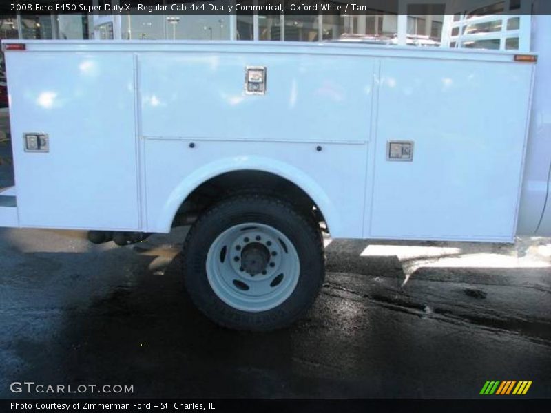 Oxford White / Tan 2008 Ford F450 Super Duty XL Regular Cab 4x4 Dually Commerical