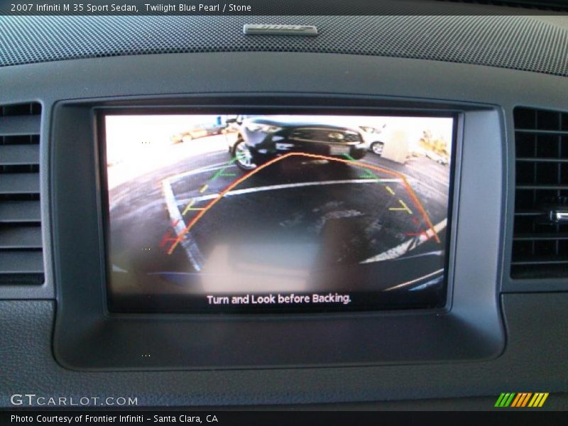 Twilight Blue Pearl / Stone 2007 Infiniti M 35 Sport Sedan