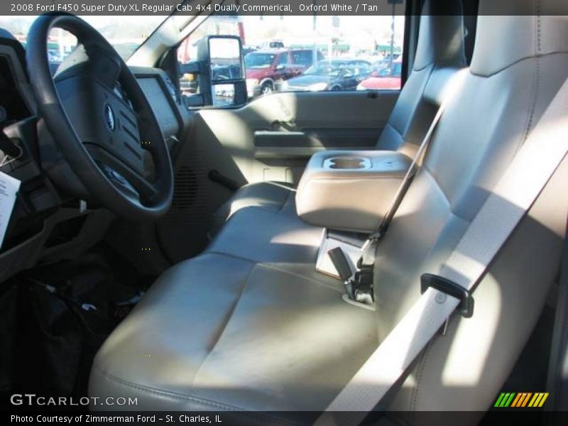 Oxford White / Tan 2008 Ford F450 Super Duty XL Regular Cab 4x4 Dually Commerical