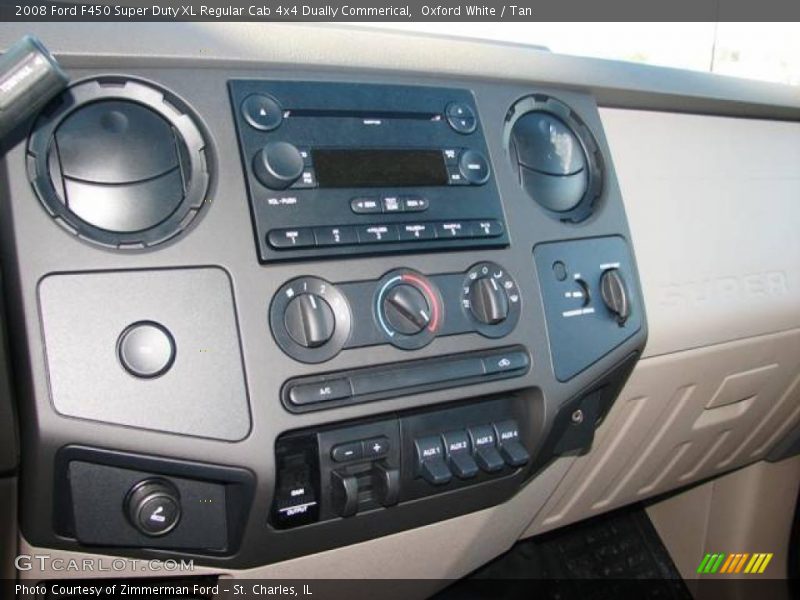 Oxford White / Tan 2008 Ford F450 Super Duty XL Regular Cab 4x4 Dually Commerical