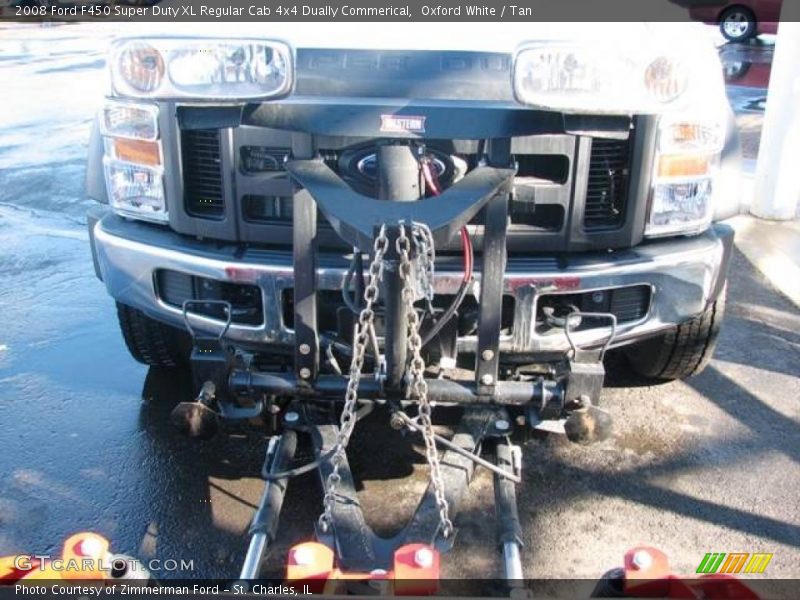 Oxford White / Tan 2008 Ford F450 Super Duty XL Regular Cab 4x4 Dually Commerical
