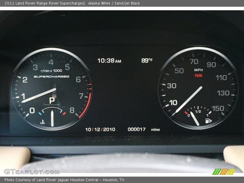  2011 Range Rover Supercharged Supercharged Gauges