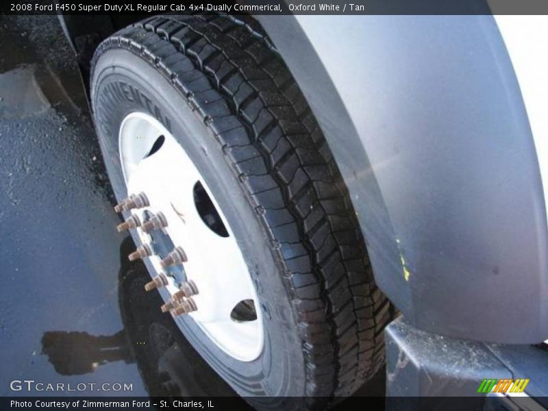 Oxford White / Tan 2008 Ford F450 Super Duty XL Regular Cab 4x4 Dually Commerical