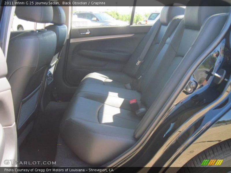  2011 G 25 Journey Sedan Graphite Interior