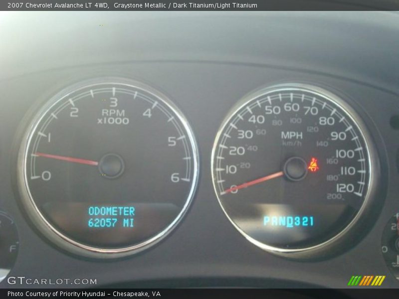 Graystone Metallic / Dark Titanium/Light Titanium 2007 Chevrolet Avalanche LT 4WD