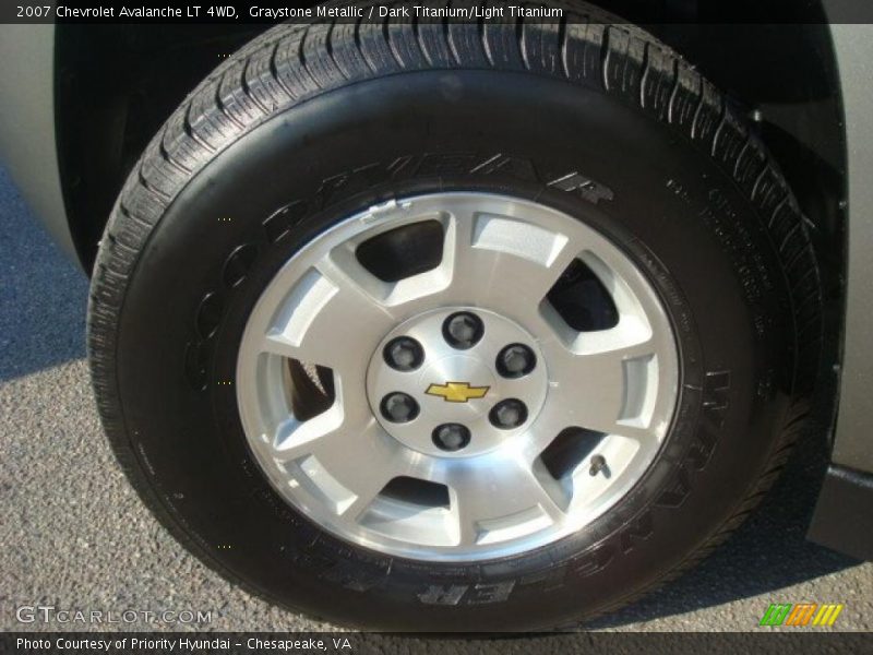 Graystone Metallic / Dark Titanium/Light Titanium 2007 Chevrolet Avalanche LT 4WD