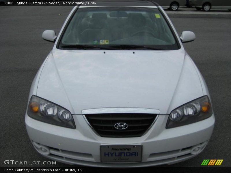 Nordic White / Gray 2006 Hyundai Elantra GLS Sedan