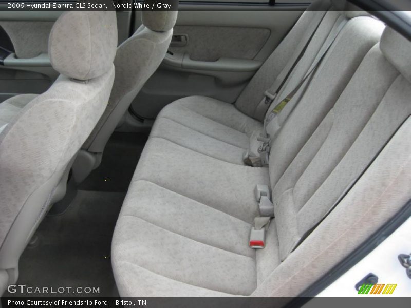 Nordic White / Gray 2006 Hyundai Elantra GLS Sedan
