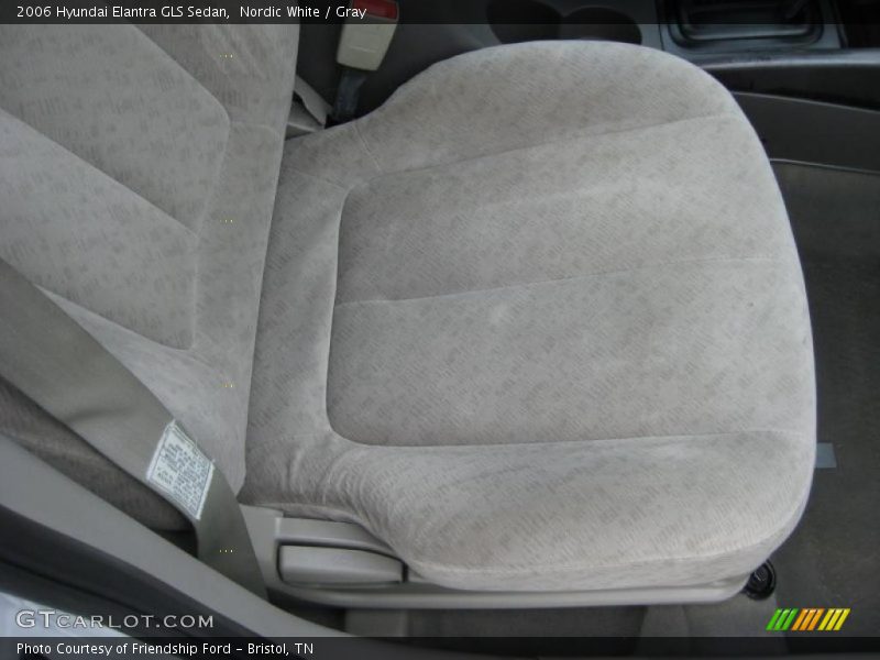 Nordic White / Gray 2006 Hyundai Elantra GLS Sedan