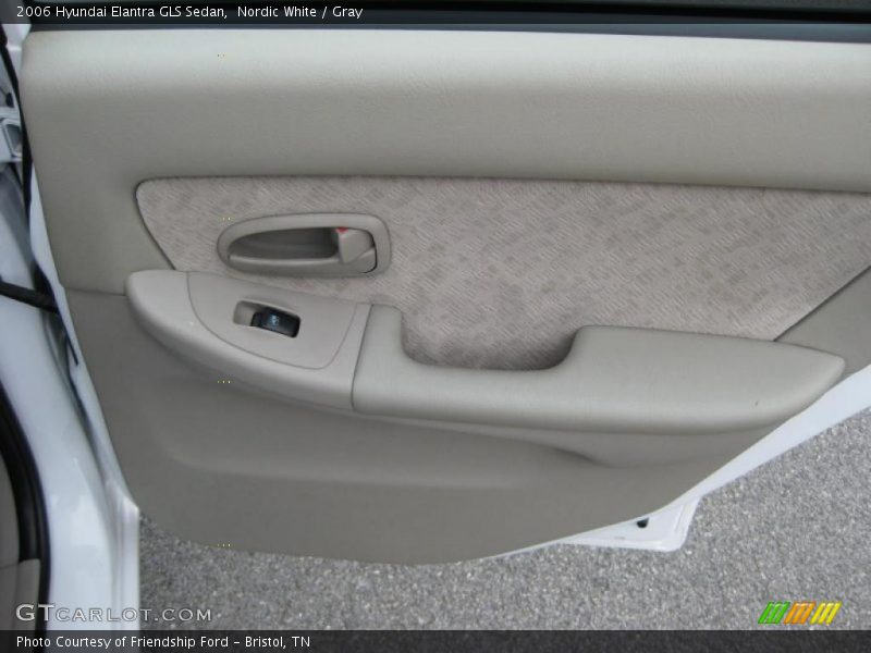 Nordic White / Gray 2006 Hyundai Elantra GLS Sedan