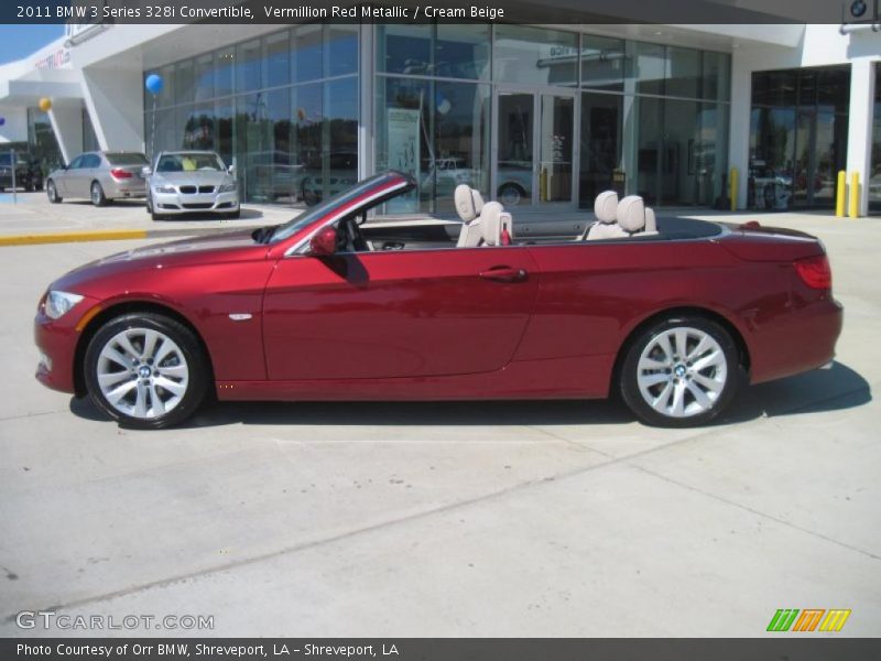 Vermillion Red Metallic / Cream Beige 2011 BMW 3 Series 328i Convertible