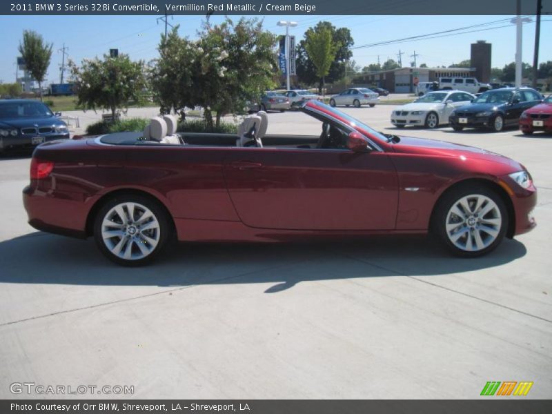 Vermillion Red Metallic / Cream Beige 2011 BMW 3 Series 328i Convertible