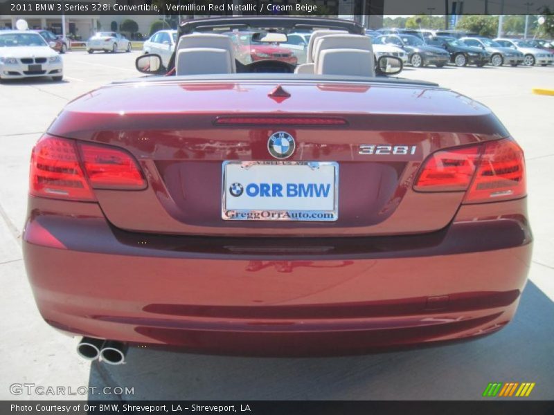 Vermillion Red Metallic / Cream Beige 2011 BMW 3 Series 328i Convertible