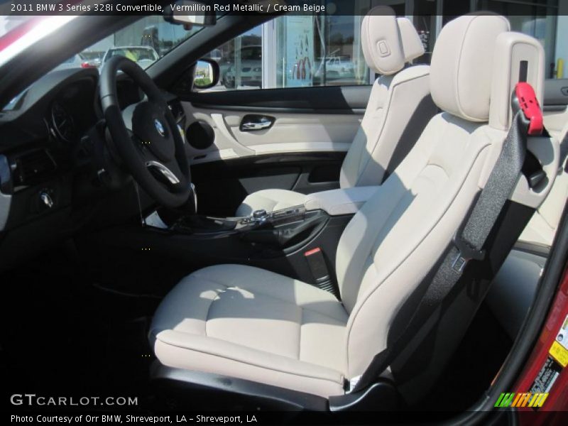  2011 3 Series 328i Convertible Cream Beige Interior