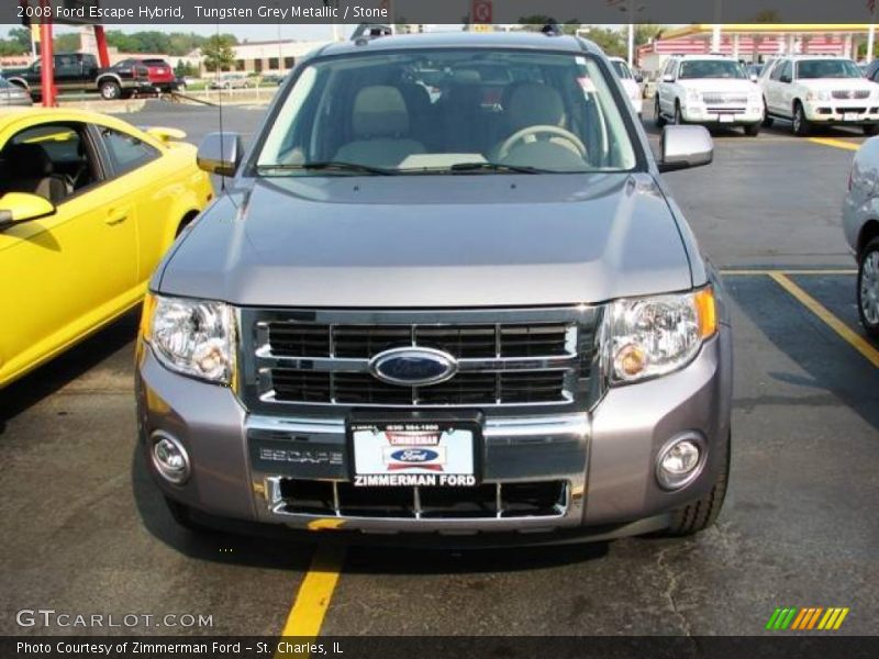 Tungsten Grey Metallic / Stone 2008 Ford Escape Hybrid