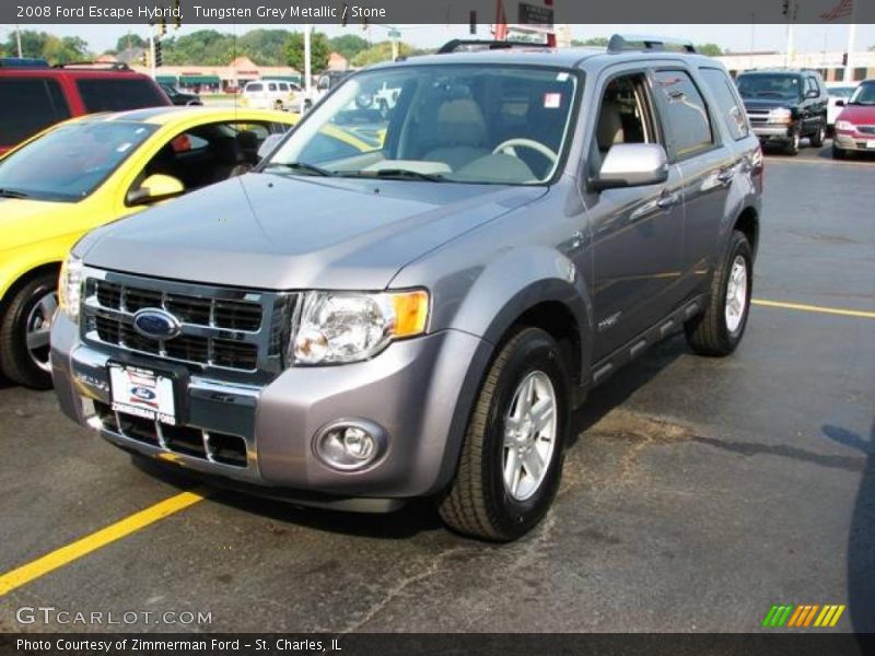 Tungsten Grey Metallic / Stone 2008 Ford Escape Hybrid