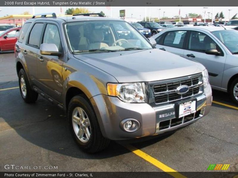 Tungsten Grey Metallic / Stone 2008 Ford Escape Hybrid
