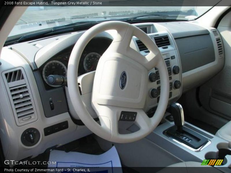 Tungsten Grey Metallic / Stone 2008 Ford Escape Hybrid