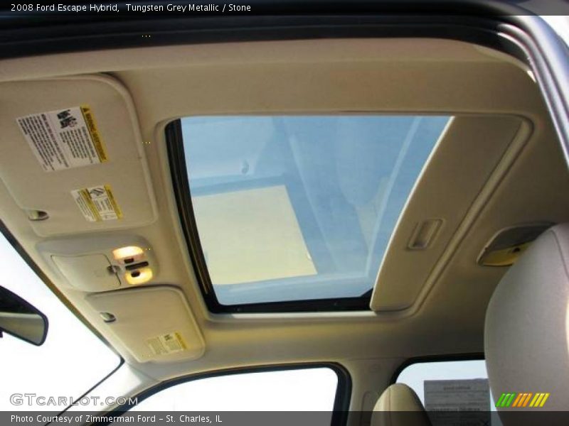 Tungsten Grey Metallic / Stone 2008 Ford Escape Hybrid