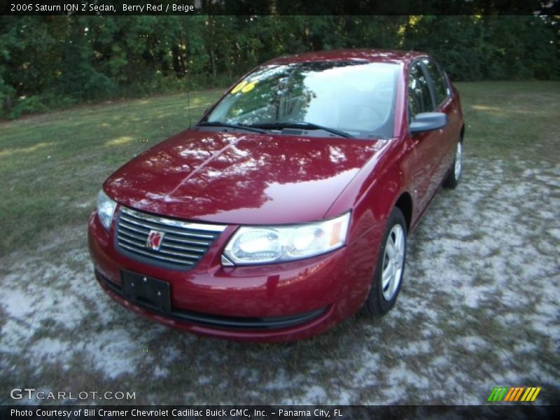 Berry Red / Beige 2006 Saturn ION 2 Sedan