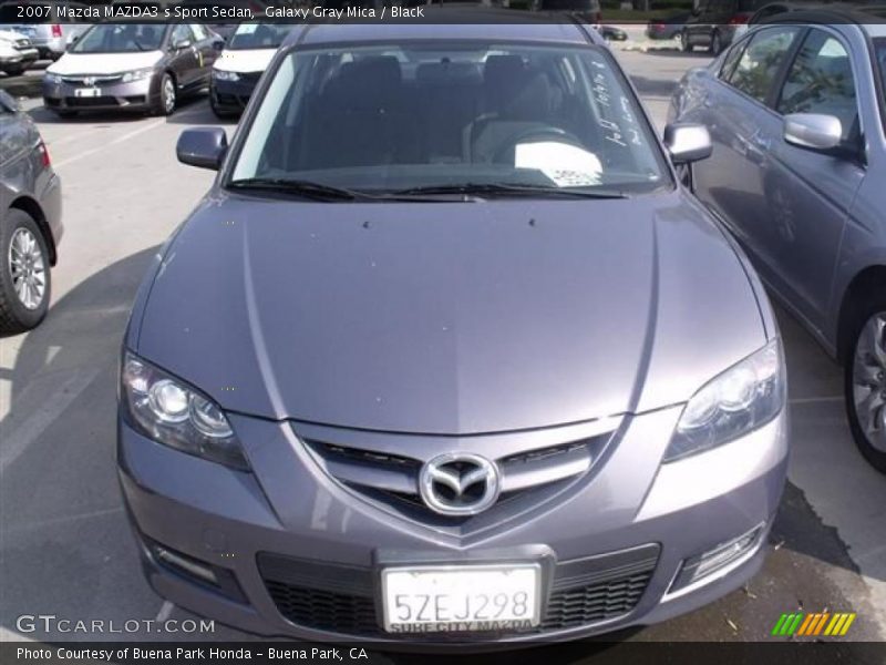 Galaxy Gray Mica / Black 2007 Mazda MAZDA3 s Sport Sedan