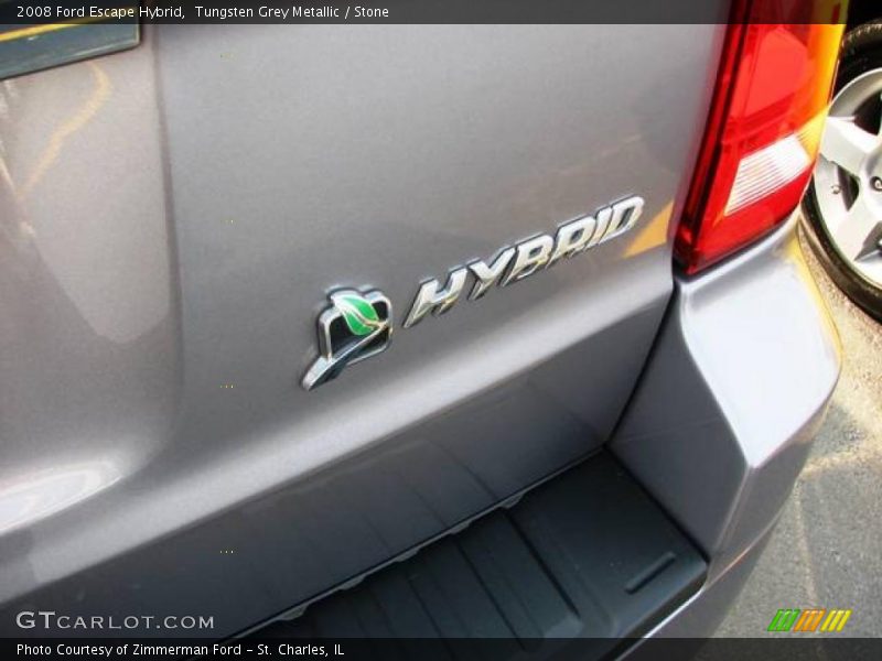 Tungsten Grey Metallic / Stone 2008 Ford Escape Hybrid