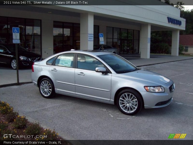 Silver Metallic / Dalaro Off Black T-Tec 2011 Volvo S40 T5