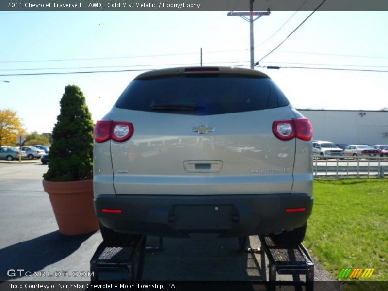 Gold Mist Metallic / Ebony/Ebony 2011 Chevrolet Traverse LT AWD