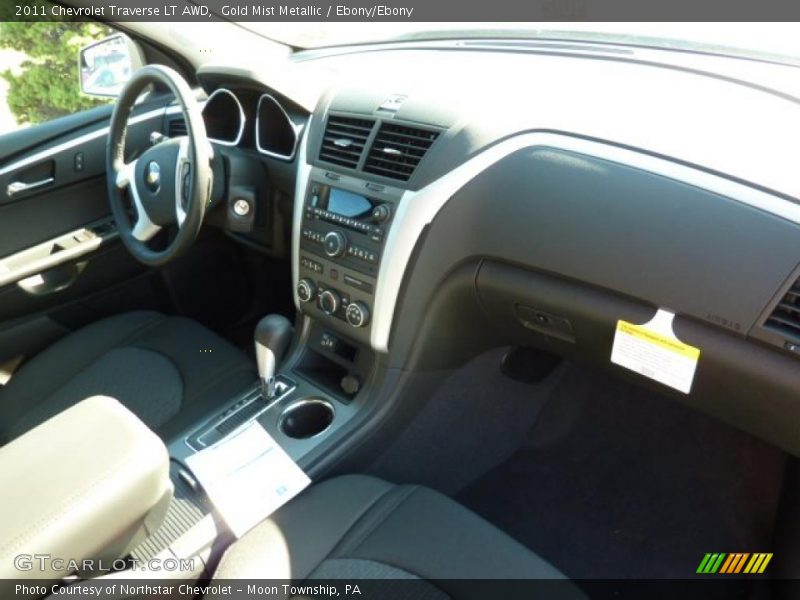 Gold Mist Metallic / Ebony/Ebony 2011 Chevrolet Traverse LT AWD