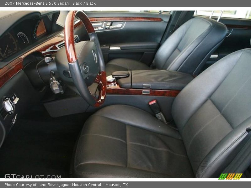 Black / Black 2007 Mercedes-Benz S 550 Sedan
