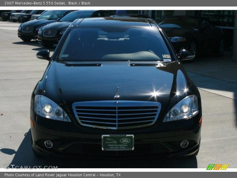 Black / Black 2007 Mercedes-Benz S 550 Sedan
