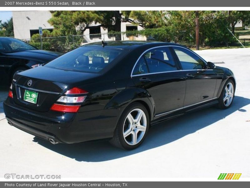 Black / Black 2007 Mercedes-Benz S 550 Sedan