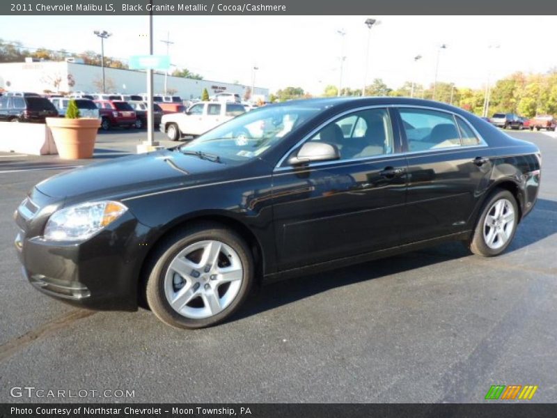 Black Granite Metallic / Cocoa/Cashmere 2011 Chevrolet Malibu LS