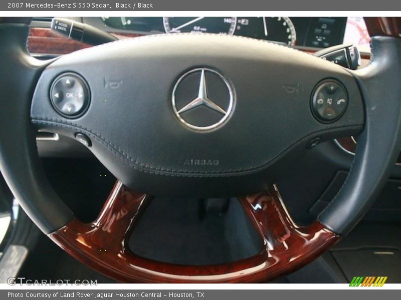 Black / Black 2007 Mercedes-Benz S 550 Sedan