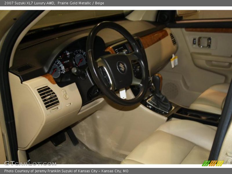 Prairie Gold Metallic / Beige 2007 Suzuki XL7 Luxury AWD