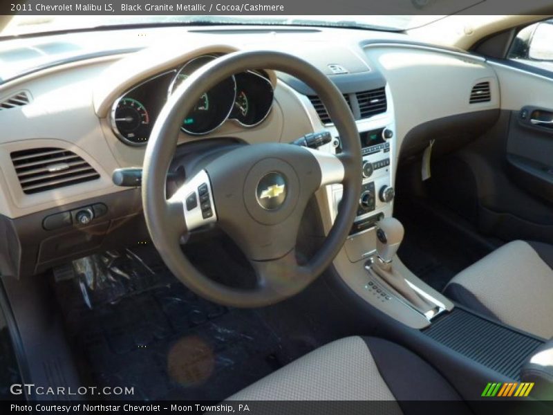 Black Granite Metallic / Cocoa/Cashmere 2011 Chevrolet Malibu LS