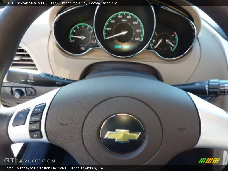 Black Granite Metallic / Cocoa/Cashmere 2011 Chevrolet Malibu LS