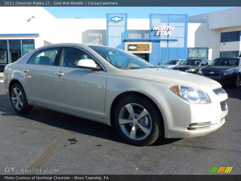 Gold Mist Metallic / Cocoa/Cashmere 2011 Chevrolet Malibu LT