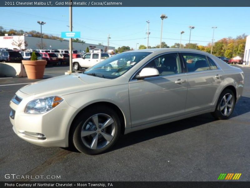 Gold Mist Metallic / Cocoa/Cashmere 2011 Chevrolet Malibu LT