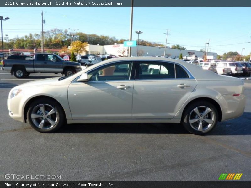 Gold Mist Metallic / Cocoa/Cashmere 2011 Chevrolet Malibu LT