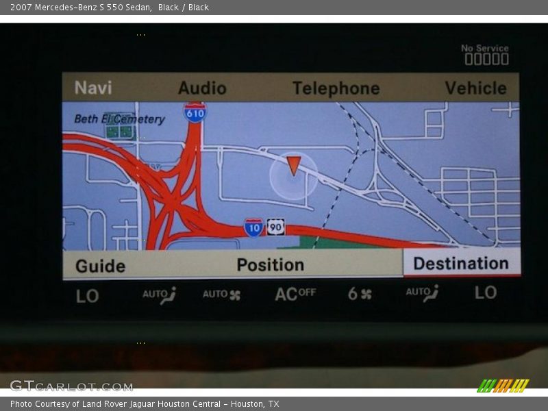 Navigation of 2007 S 550 Sedan