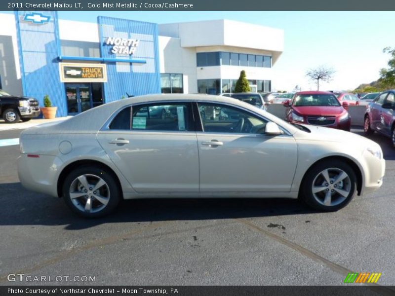 Gold Mist Metallic / Cocoa/Cashmere 2011 Chevrolet Malibu LT
